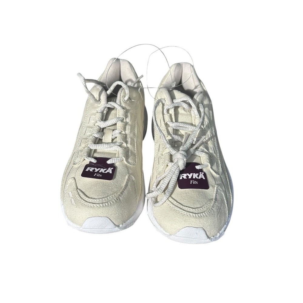 Ryka SP2-Bela Canvas Sneakers Womens‎ 8M Cream Off-White NWT Walking Athletic